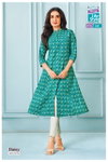 Daisy Vol 2 By Mcm Pure Cotton Printed A Line Flair Kurtis Exporters In India